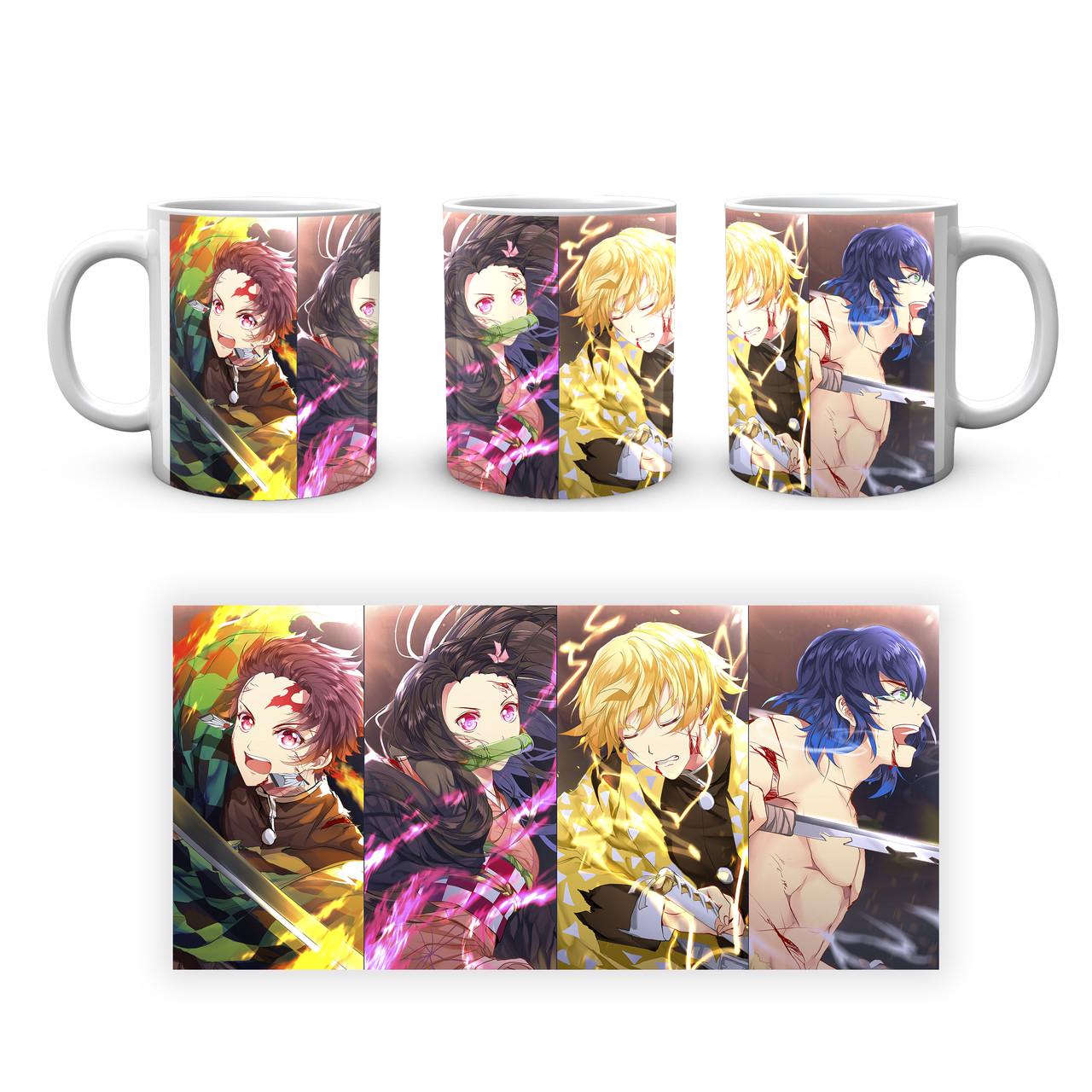 Чашка GeekLand Demon Slayer Танджиро Незуко Зеницу и Иноске (SL 02.448) - фото 2