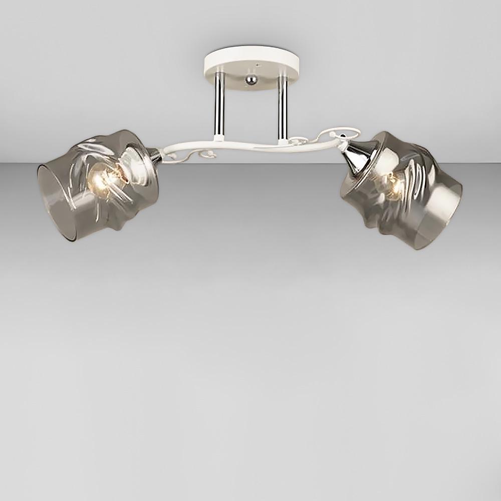 Люстра потолочная Light House SC-18671/2 WH/CR 430х190х240 мм Белый/Хром