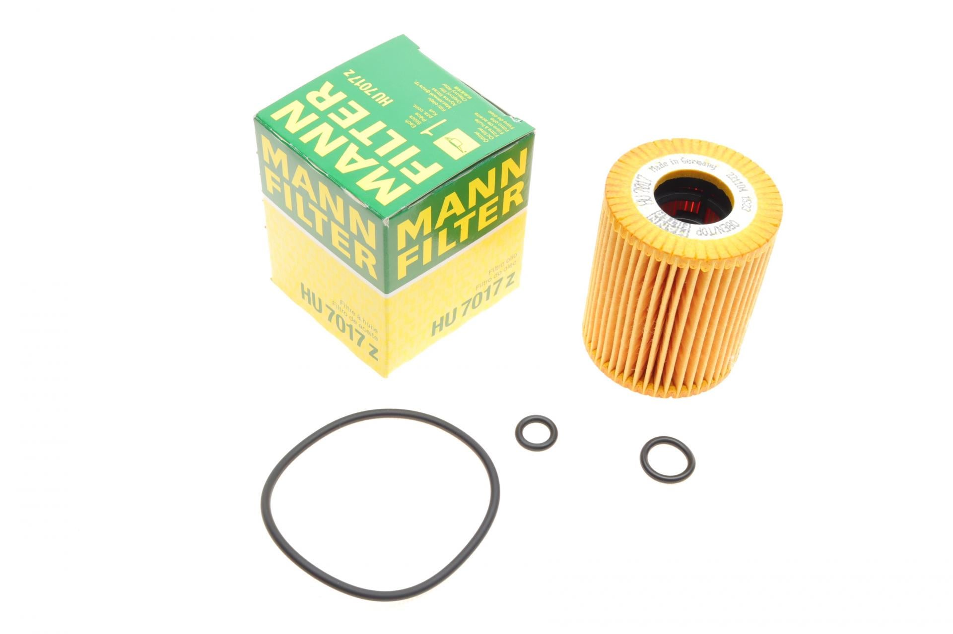 Фильтр масляный Mann-Filter для VW Polo 1,2TDI 09-/Seat Ibiza 1,2TDI 08-15/Skoda Fabia/Roomster 1,2TDI 06-14 (HU 7017 Z)