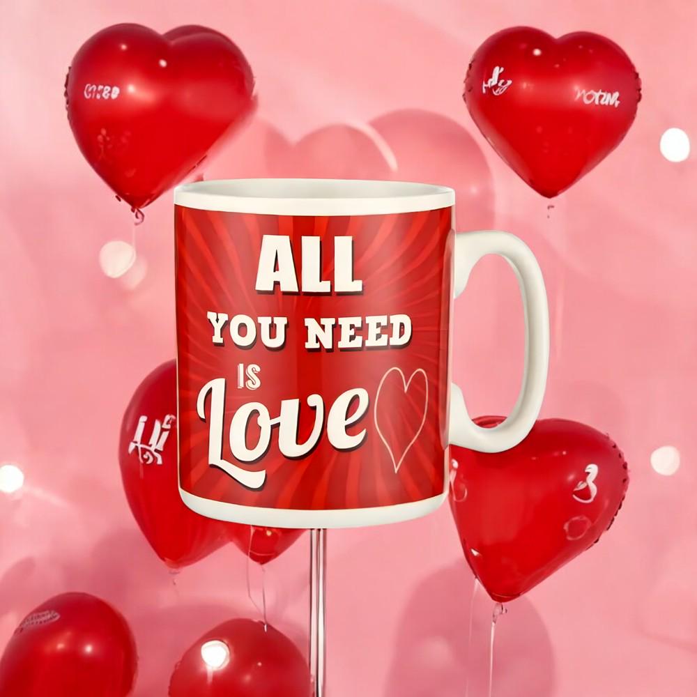 Кружка керамическая "All you need is LOVE" 1 л Красный - фото 8 Кружка керамическая "All you need is LOVE" 1 л Красный - фото 8