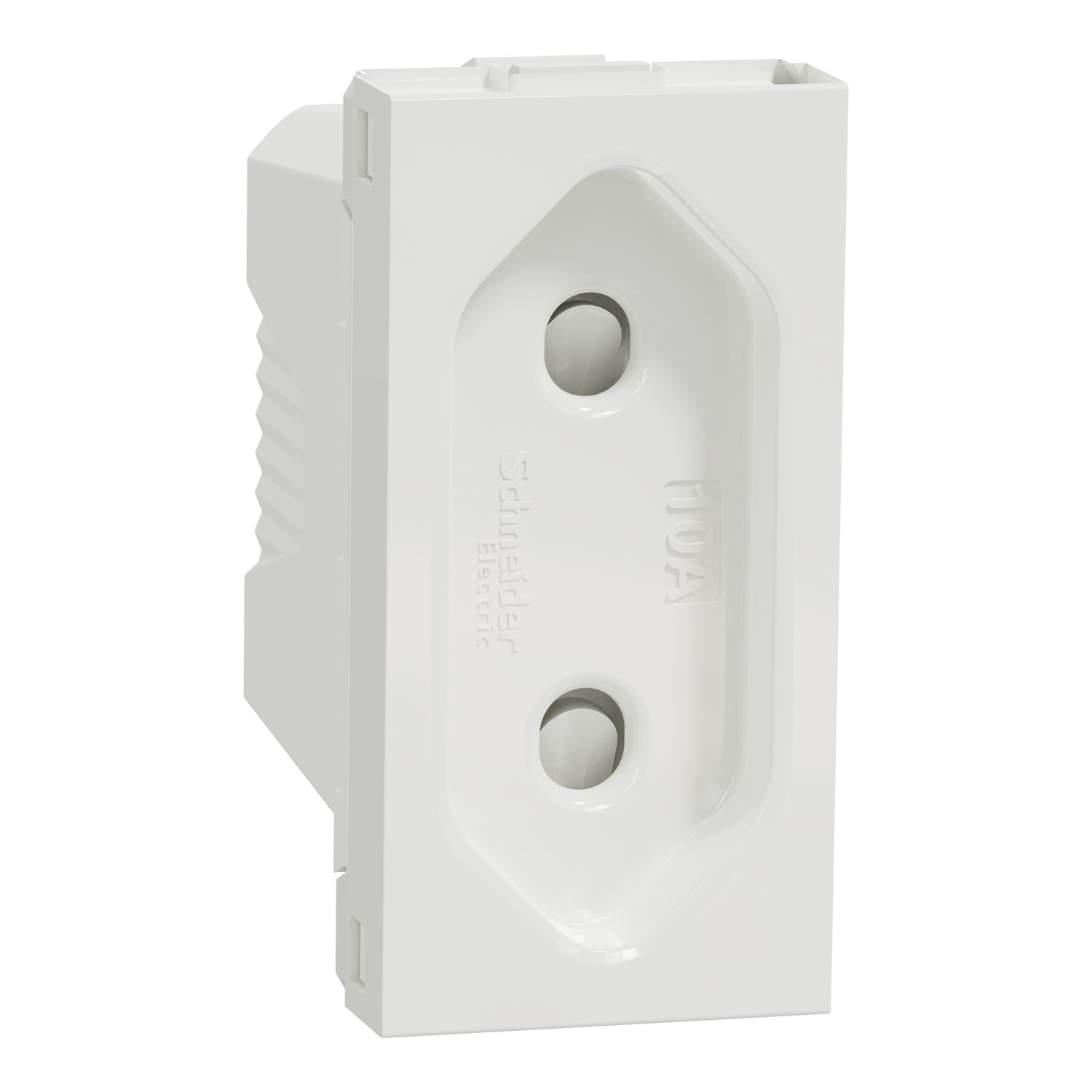 Розетка Schneider Electric без ж/к со шторками 16А 2 модуля Unica Белый (NU303330)