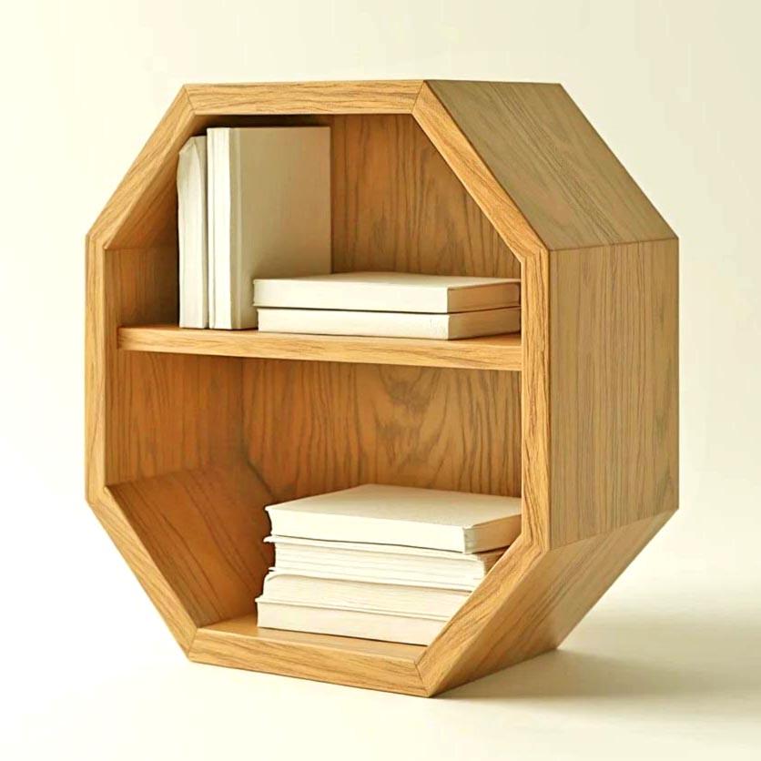 Полка книжная настольная из дерева Тойтер Карри (КПА-001403)