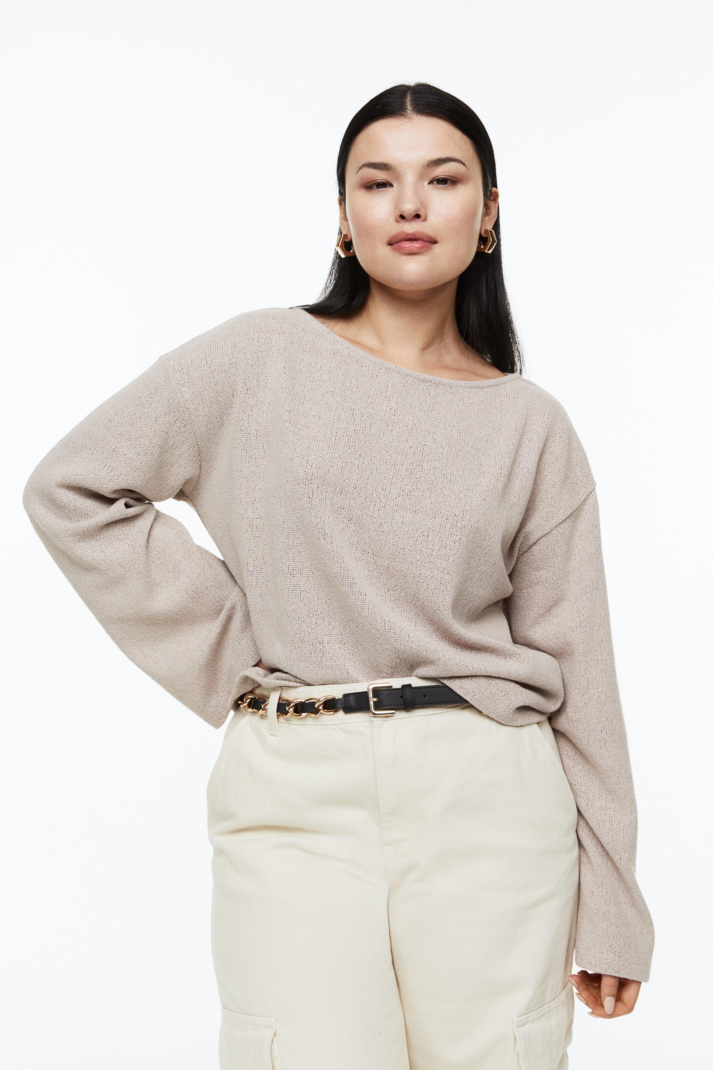 Джемпер H&M M Світло-бежевий (Х16011137692)