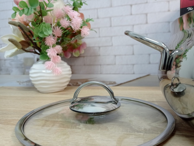 Каструля OMS з нержавіючої сталі з кришкою для газу і індукці 6,2 л (2031-6.2) - фото 5