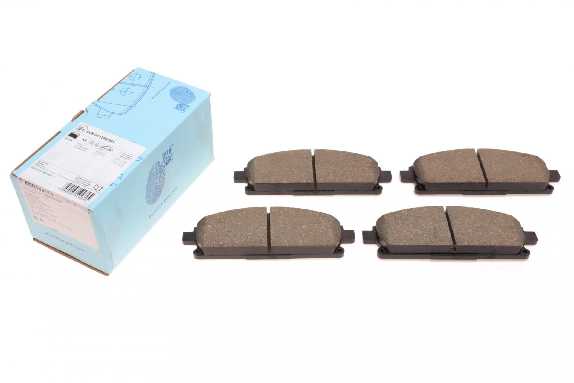Колодки тормозные передние BLUE PRINT для Nissan X-Trail 01-13/Pathfinder 97-04 (ADN142115)