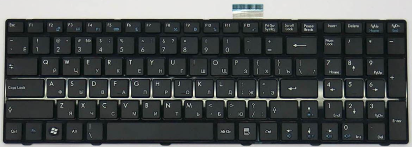 Клавіатура для ноутбука MSI GX660 GX660R GX680 GX680R (S1N-3ERU211-SA0)