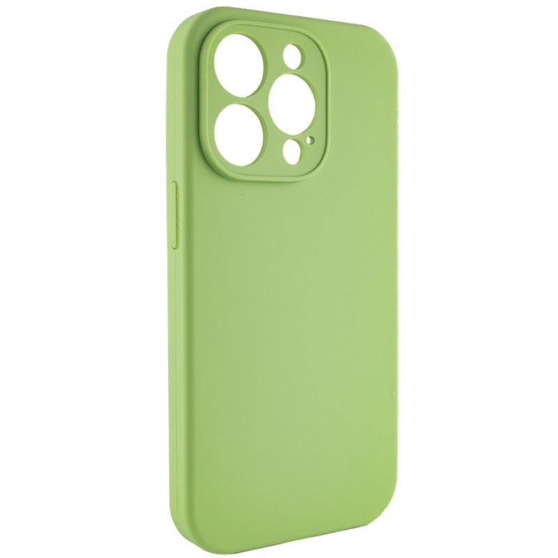 Чехол Silicone Case Full Camera Protective (AA) NO LOGO для Apple iPhone 15 Pro Max (6.7") Мятный | Mint - фото 1