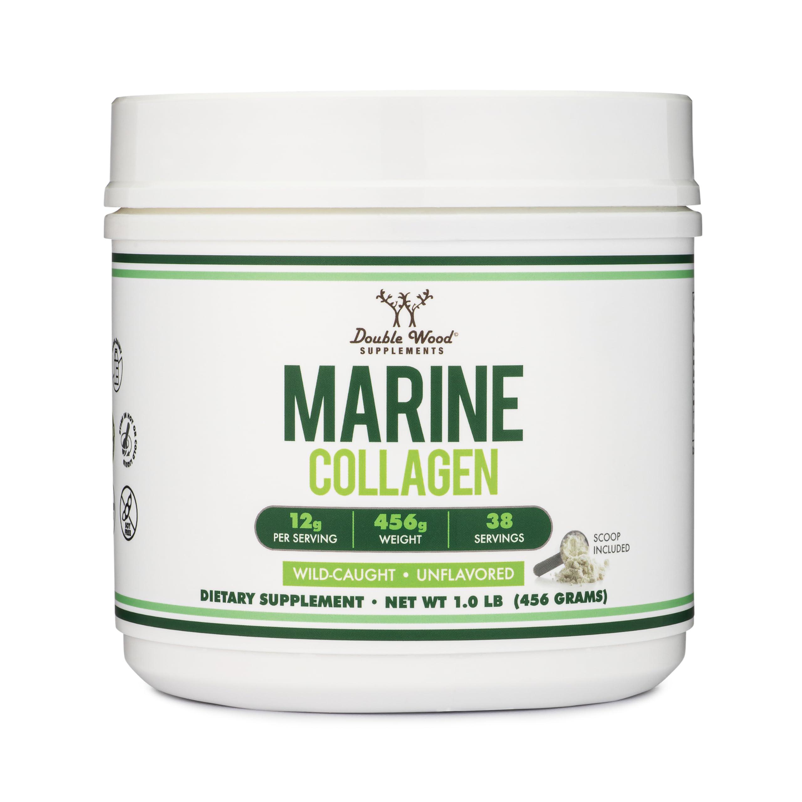 Коллаген морской Double Wood Marine Collagen Peptides 456 г - фото 1