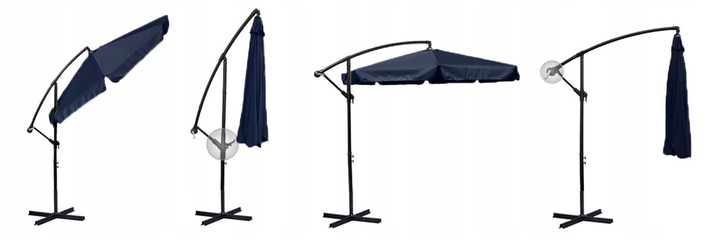 Зонт уличный садовий Lagom Home на 6 секций d 350 см Графитовый - фото 4 Зонт уличный садовий Lagom Home на 6 секций d 350 см Графитовый - фото 4