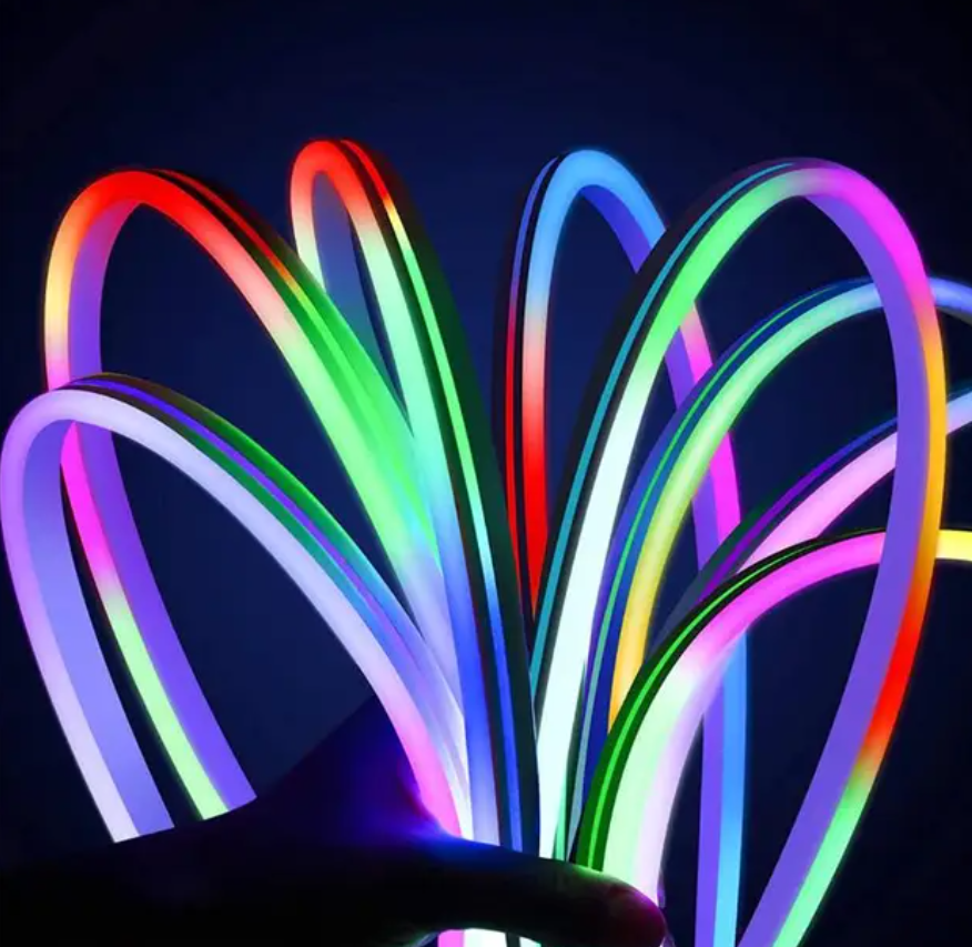 Світлодіодна стрічка Neon Rope LED RGB-IC з Bluetooth адаптером та синхронізацією музики 5 м (22981448) - фото 11 Світлодіодна стрічка Neon Rope LED RGB-IC з Bluetooth адаптером та синхронізацією музики 5 м (22981448) - фото 11
