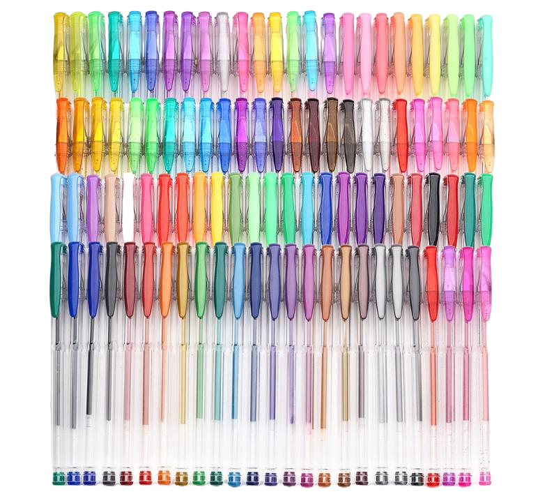 Комплект гелевых ручек Gel Pens 100 шт. Разноцветный (11910090)