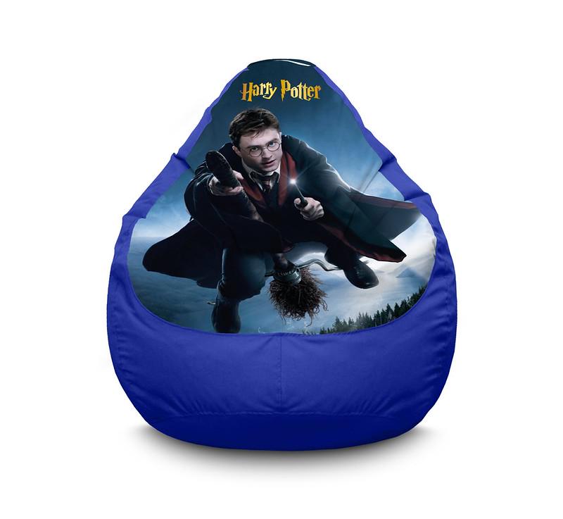 Крісло мішок iPuff Harry Potter Quidditch Оксфорд XL 80x110 см Синій