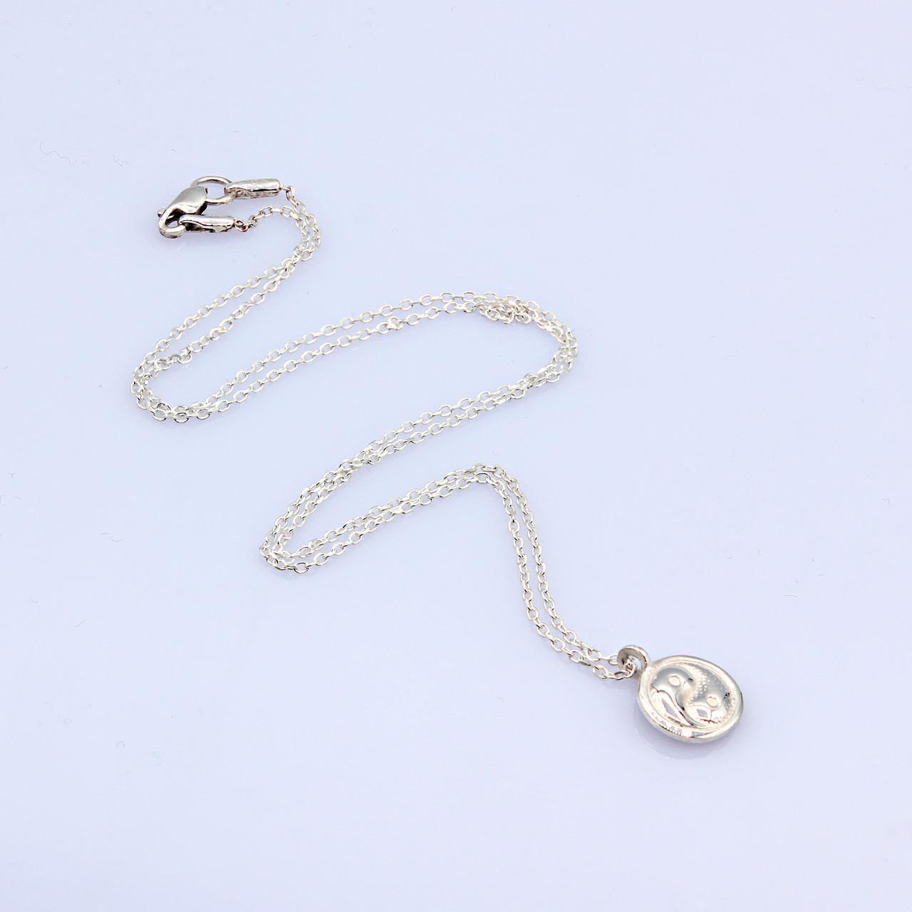 Колье серебряное Инь Янь (086к40)