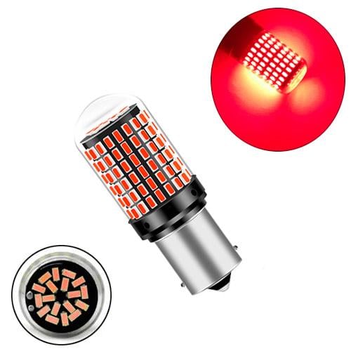 Автомобільна лампа LED 1156 BA15S P21W 144 SMD 3014 Червоне світло (534882) - фото 2 Автомобільна лампа LED 1156 BA15S P21W 144 SMD 3014 Червоне світло (534882) - фото 2