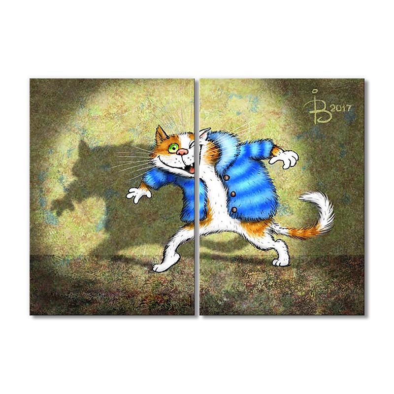 Модульная картина Остерегайтесь подделок. 2 модуля 30х45 см