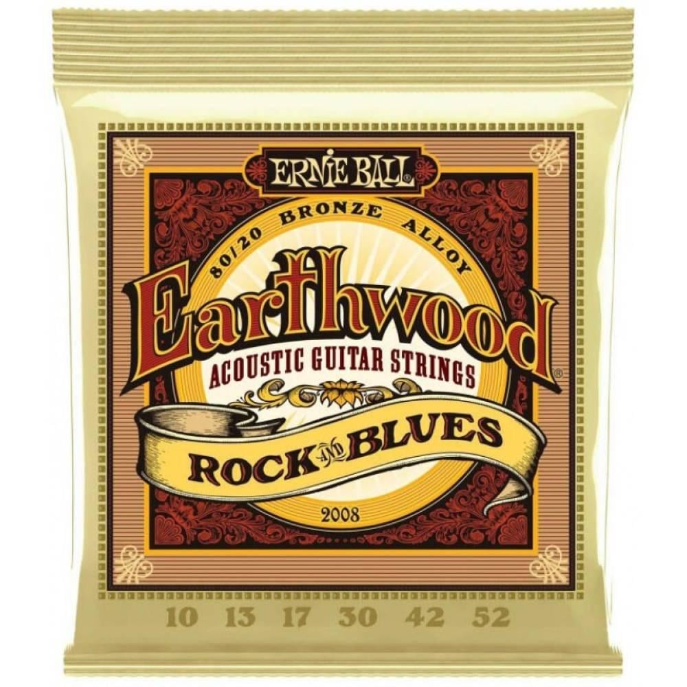 Струны для акустической гитары Ernie Ball 2008 Earthwood 80/20 Bronze 10-52 Rock and Blues (2008)
