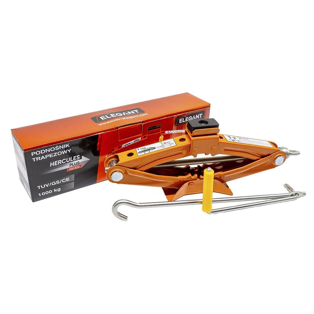Домкрат гвинтовий ромбоподібний з ручкою Elegant Plus 1 т 100-350 мм (EL 100 820)