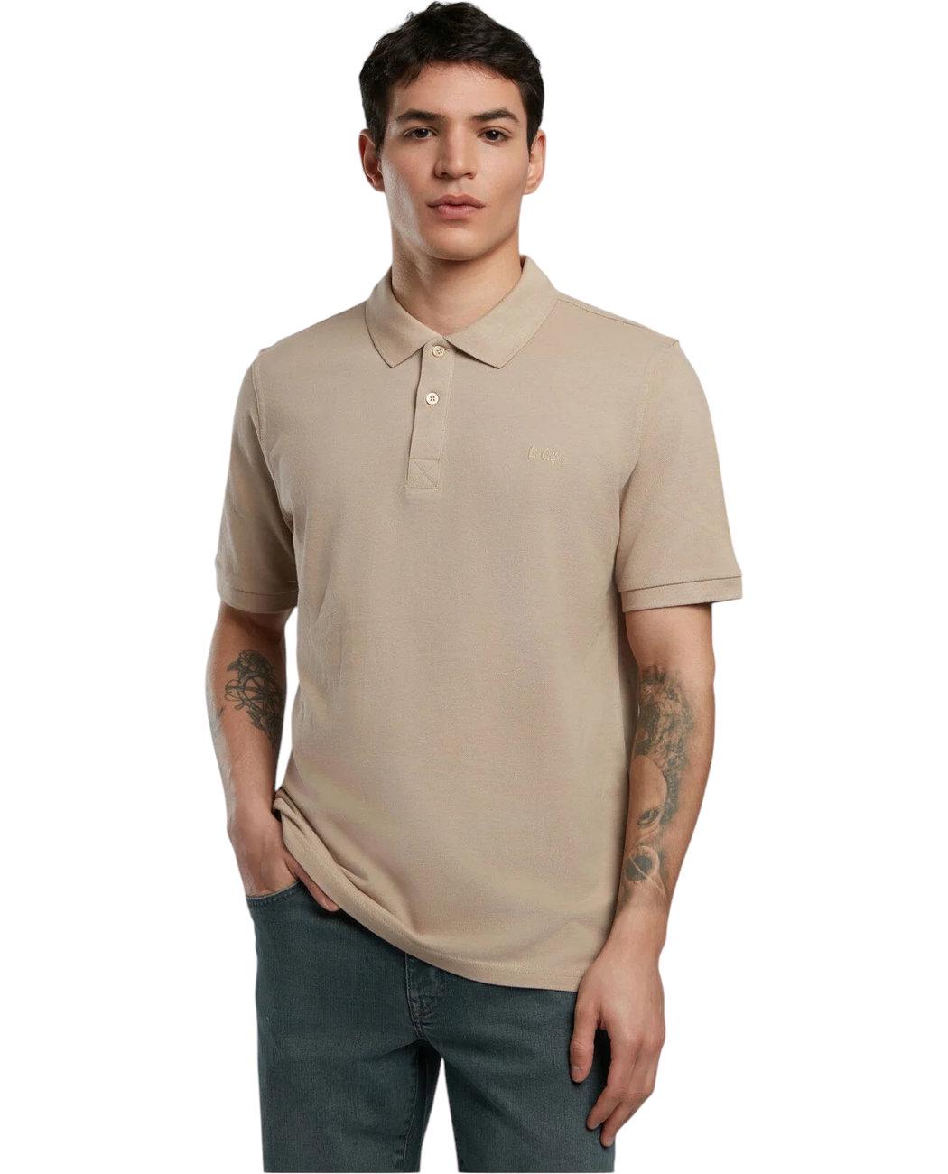 Футболка-поло чоловіча Lee Cooper Twins 252LCM242012.1201 XL Бежевий (8682272622290)