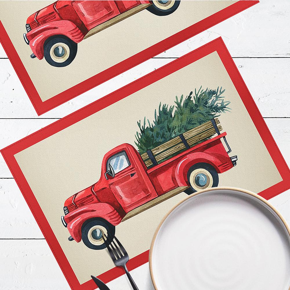 Салфетка тканевая сервировочная Presentville под тарелку Праздник приближается 40х27 см 2 шт. (SRVS_O_23NG010)