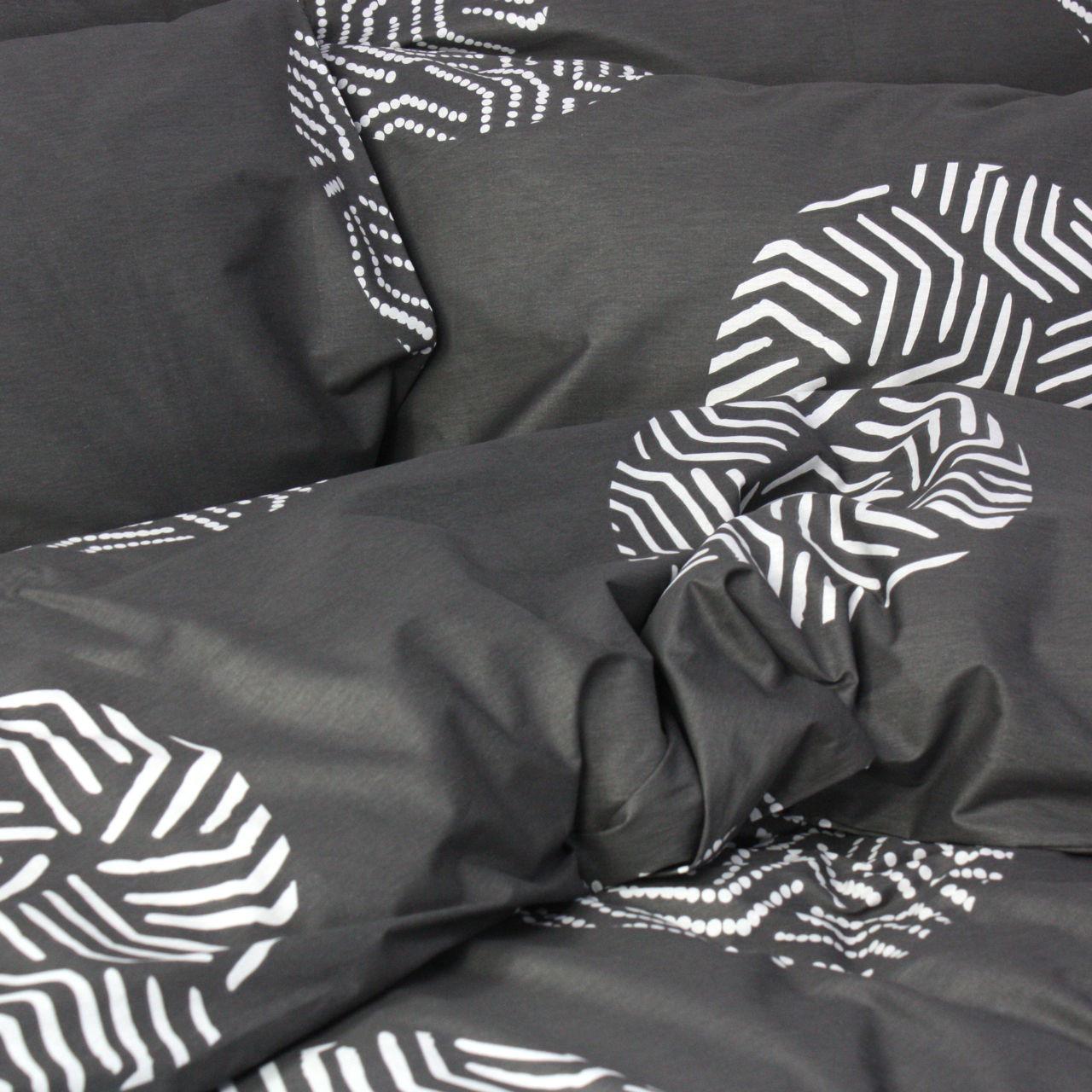 Простыня С0234 145x214 см Серый/Черный (159518) - фото 3