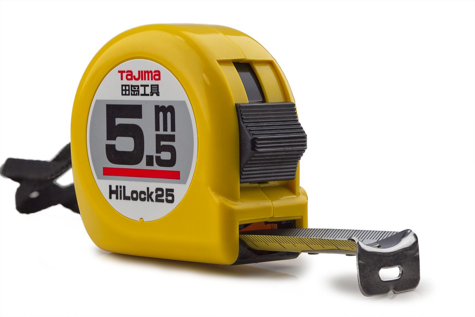 Рулетка строительная Tajima Hi Lock L25-55 5,5 м (1001-0035)