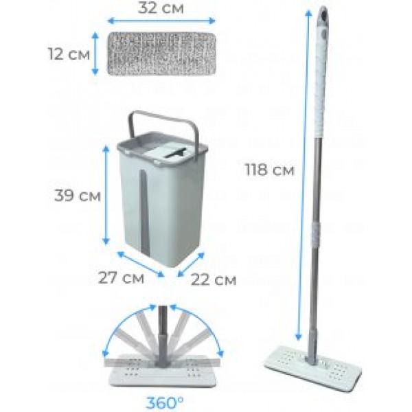 Набор для мытья пола Zambak Plastik Maxi Flat Mop ZP300 12 л - фото 2