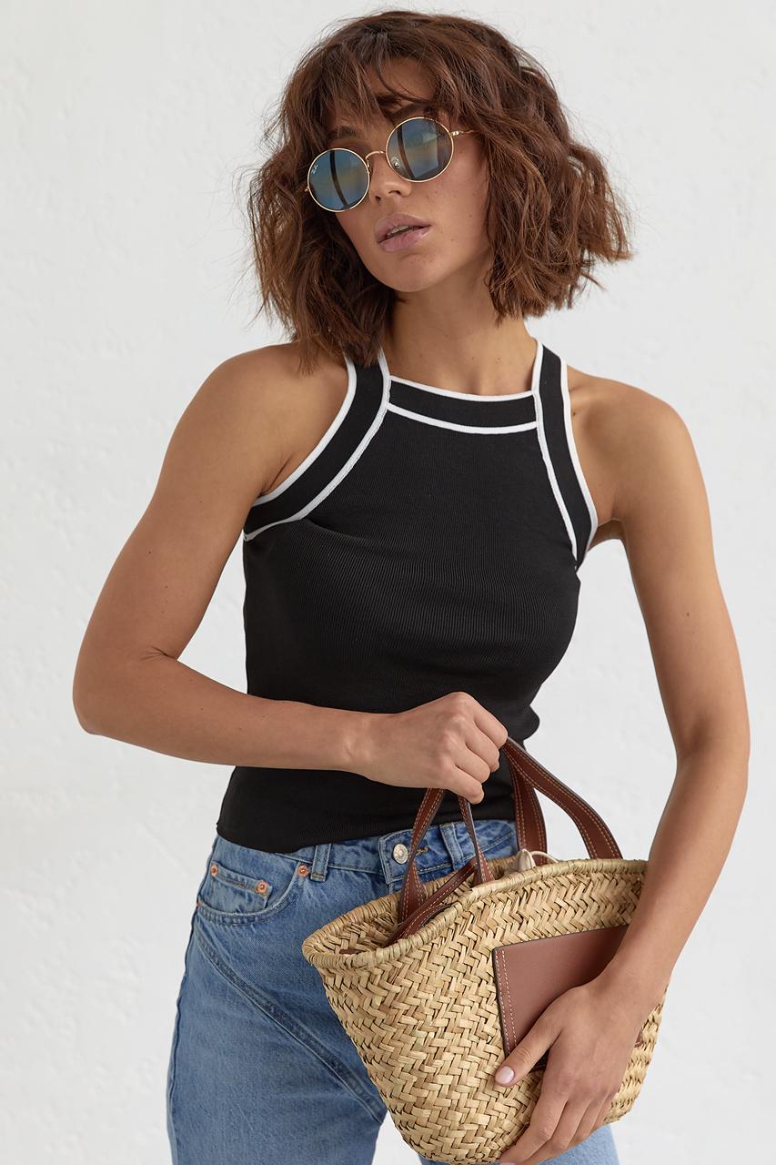 Майка женская приталенная L Черный (11179405)