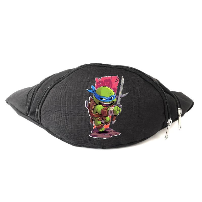 Поясная сумка-бананка Cappuchino toys Черепашки Ниндзя Turtle-007 Черный (1383868986)