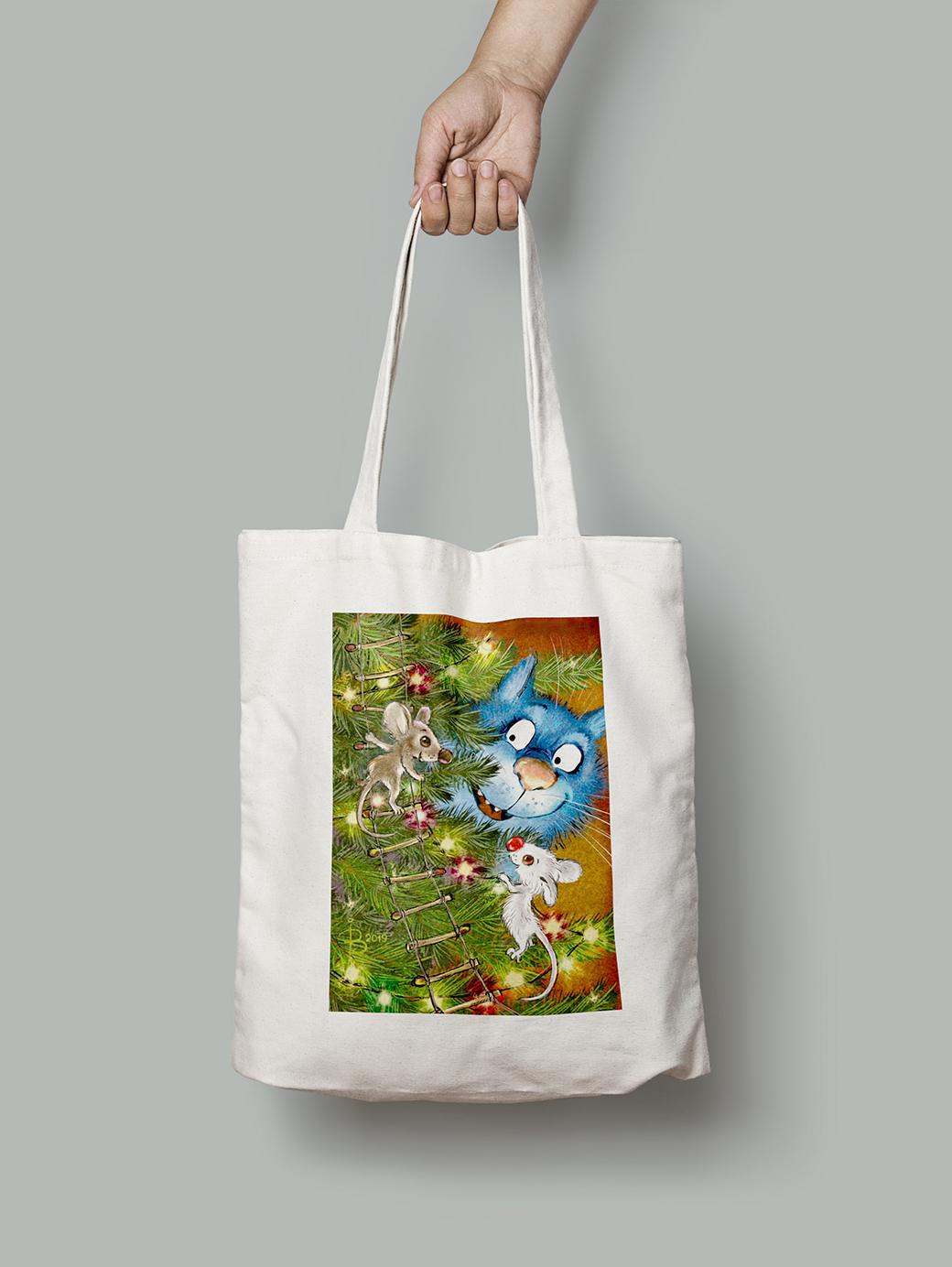Эко-сумка Елку наряжаем шопер (rinaz_2019194147008_Bag)