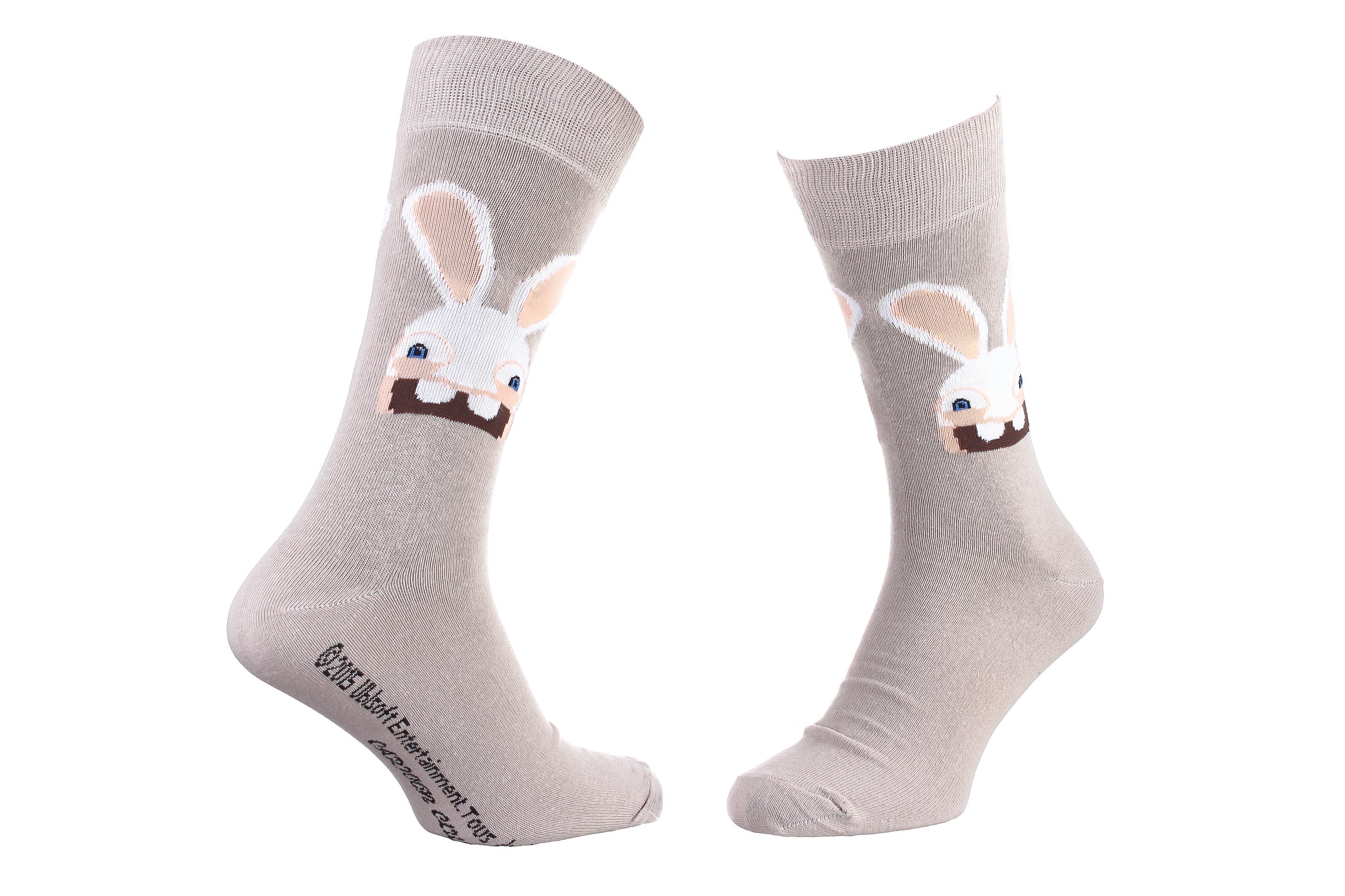 Носки Rabbids Invasion Rabbit Rabbit Head Rabbit р. 39-42 Бежевый (93153261-6)