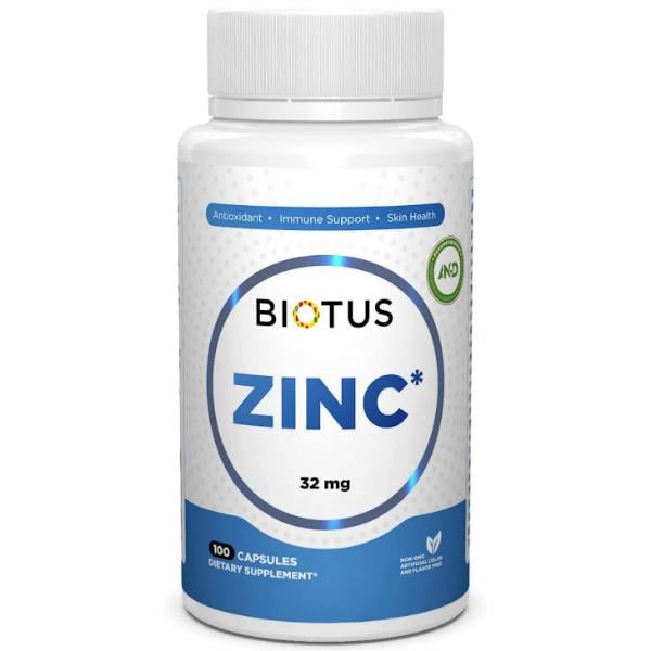 Микроэлемент цинк Biotus Zinc BIO-531019 32 мг 100 капс. (000020935)