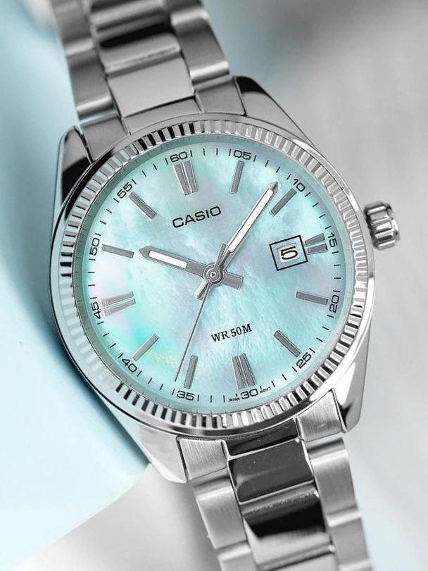Наручний годинник жіночий Casio LTP-1302DS-2A Timeless Collection Lady Timeless Collection Перламутровий (2916187783)