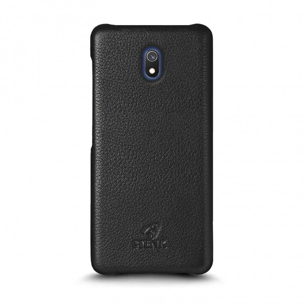 Кожаная накладка Stenk Cover для Xiaomi Redmi 8A Черный (69492)