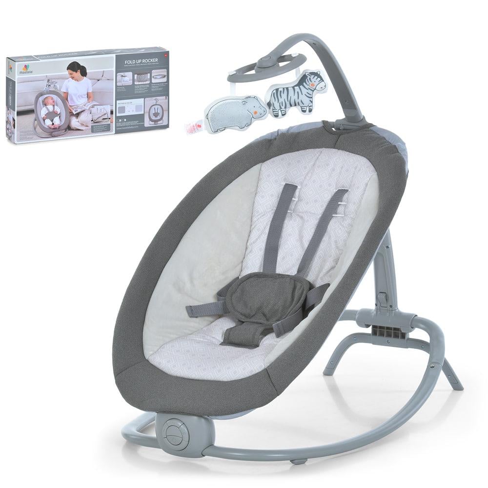 Дитячий заколисуючий центр-шезлонг Mastela Сірий (6601) - фото 2