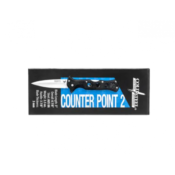 Ніж складаний Cold Steel Counter Point 2 AUS8A бойовий армійський (10AC) - фото 4