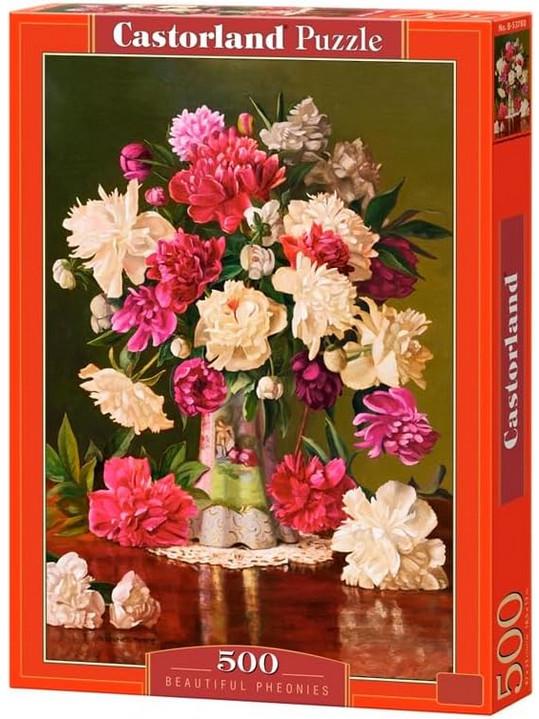 Пазл Castorland Красивые пионы 500 дет.