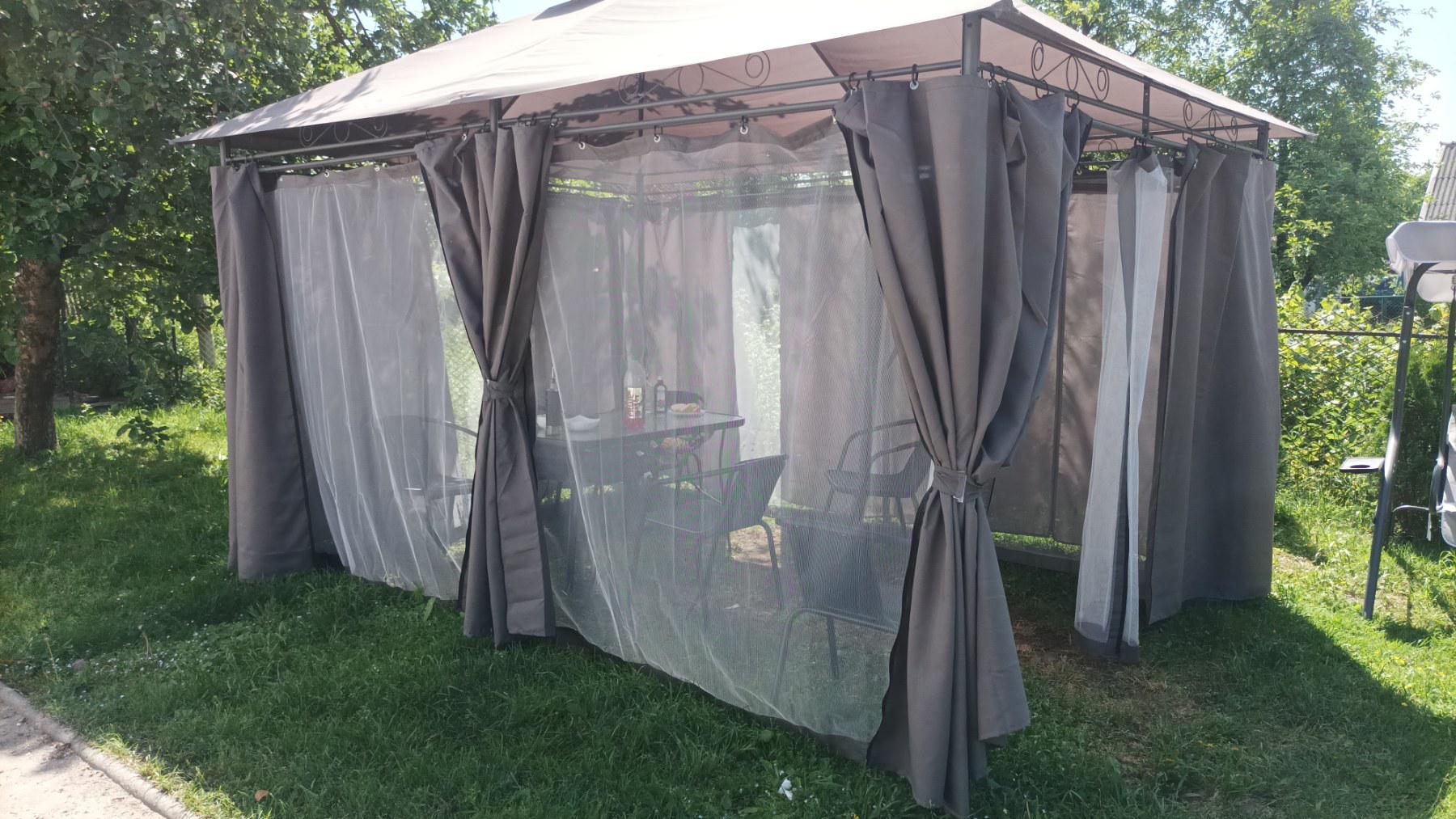 Павильон садовый Plonos с москитной сеткой (TUN0389) - фото 2 Павильон садовый Plonos с москитной сеткой (TUN0389) - фото 2