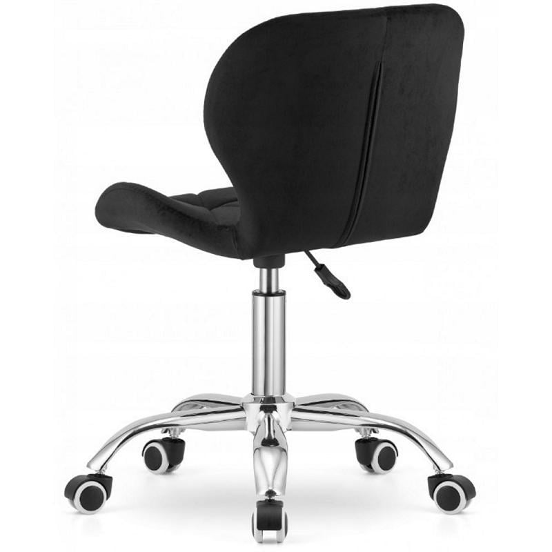 Кресло на колесах велюр Черный (333296) - фото 4 Кресло на колесах велюр Черный (333296) - фото 4