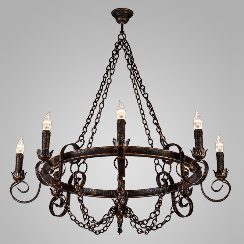 Люстра подвесная свечи Light House DL-13403 Бронзовый