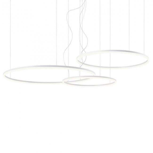 Светильник подвесной Redo ORBIT SU LED 163 W 4000 K D1000+800+600 SAND 4.1.2-TRIAC 01-1924-TRIAC Белый