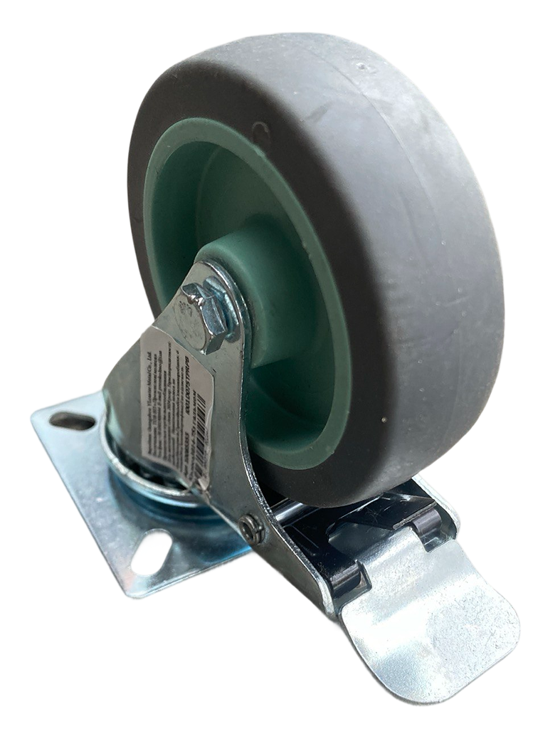 Колесо поворотное на площадке с тормозом 75 мм (1851001877) - фото 4