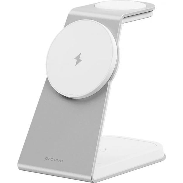 Зарядний пристрій бездротовий Proove Omni Power 15W White (WSOP15020002) - фото 1