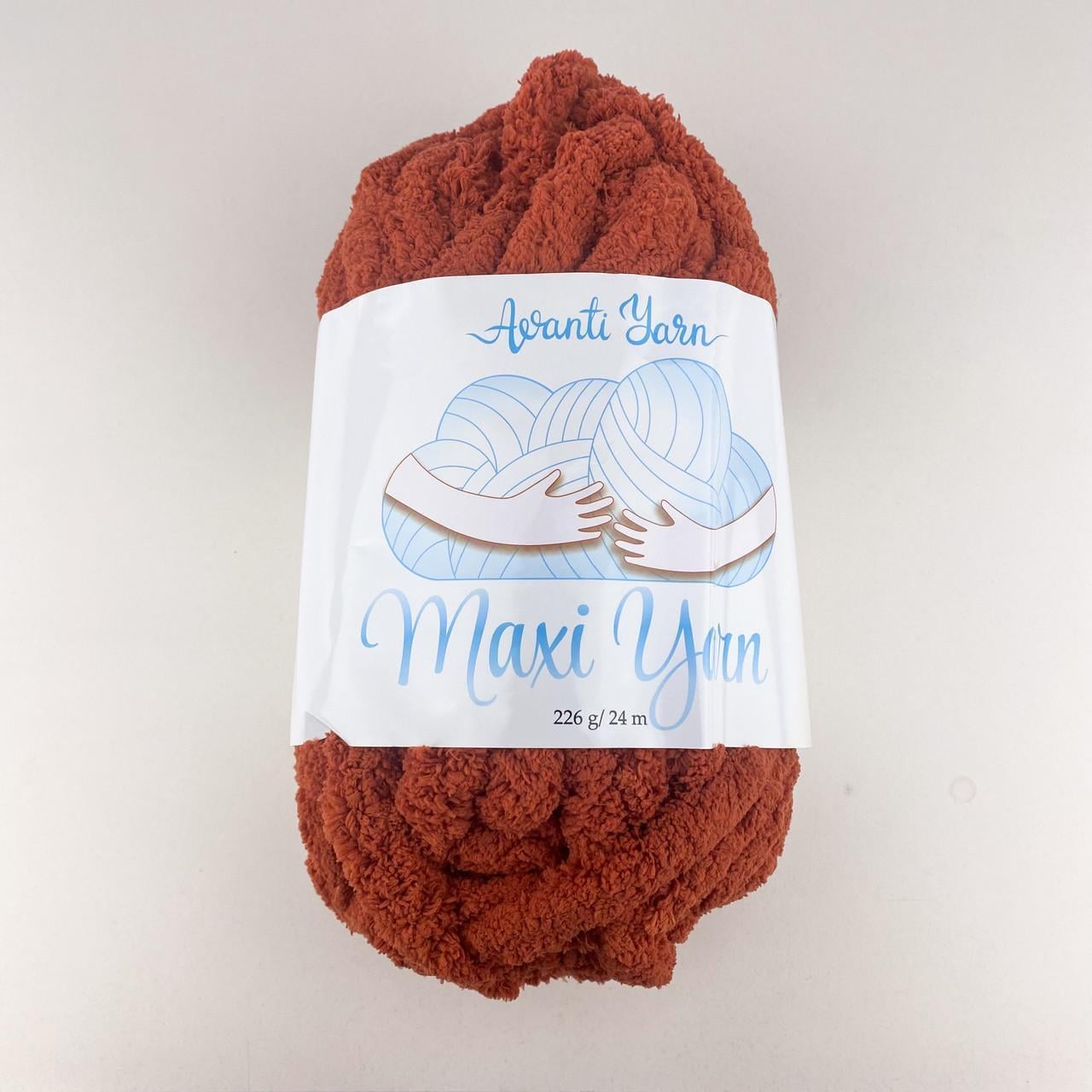 Пряжа Avanti Maxi Yarn микрополиэстер для вязания руками Теракот №26 (2899604152)