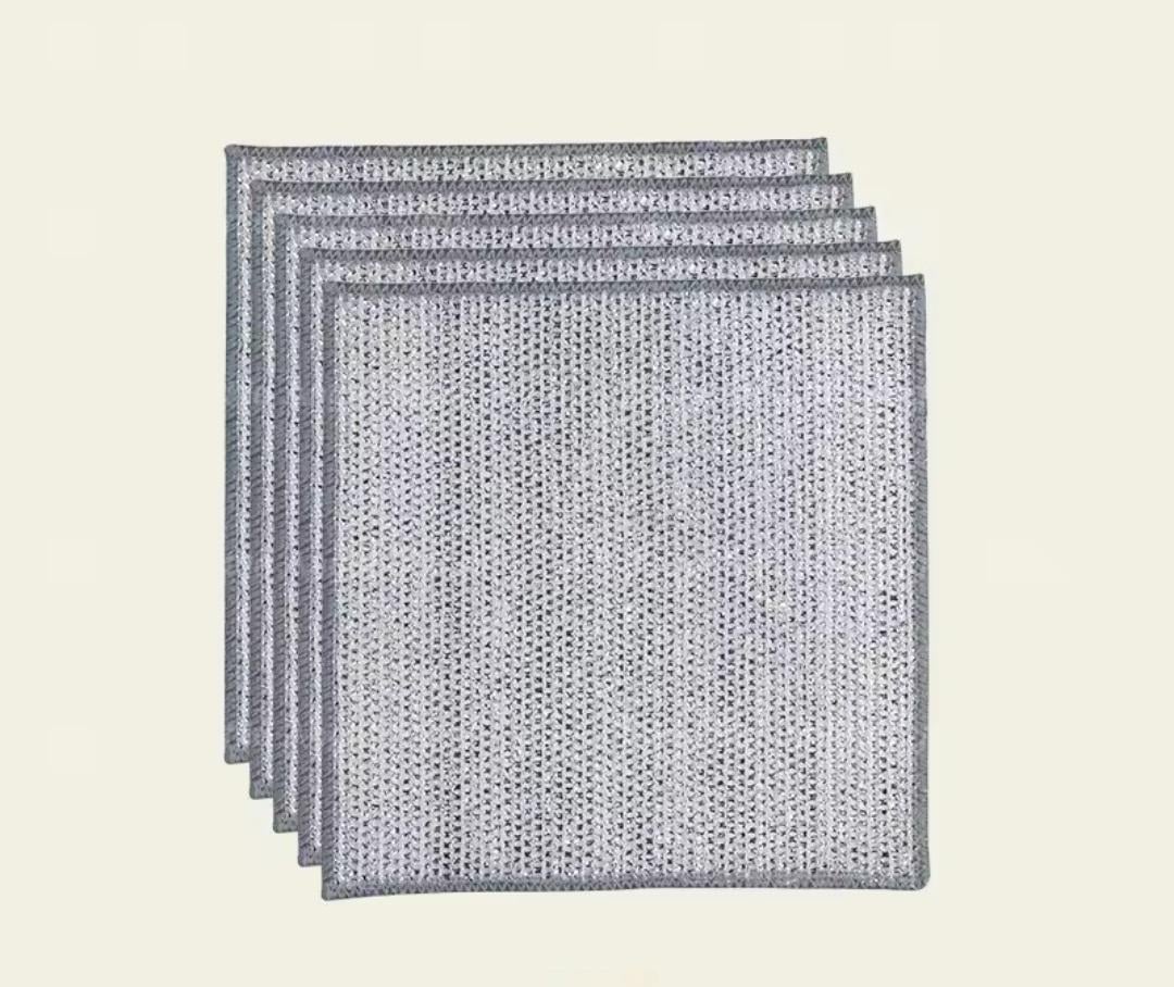 Набор салфеток многоразовых металлических для кухни 20х20 5 шт.
