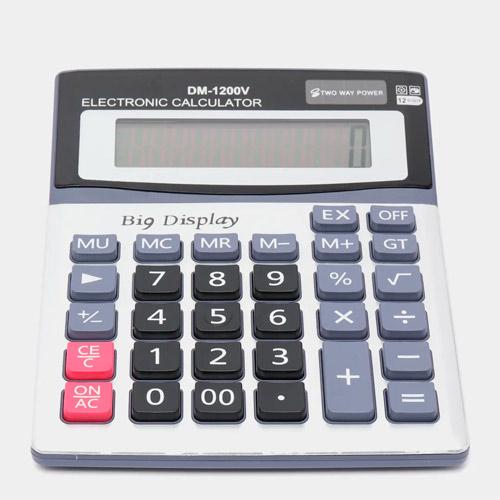 ᐉ Калькулятор настільний бухгалтерський 12-розрядний 19x14,5 см (DM ...