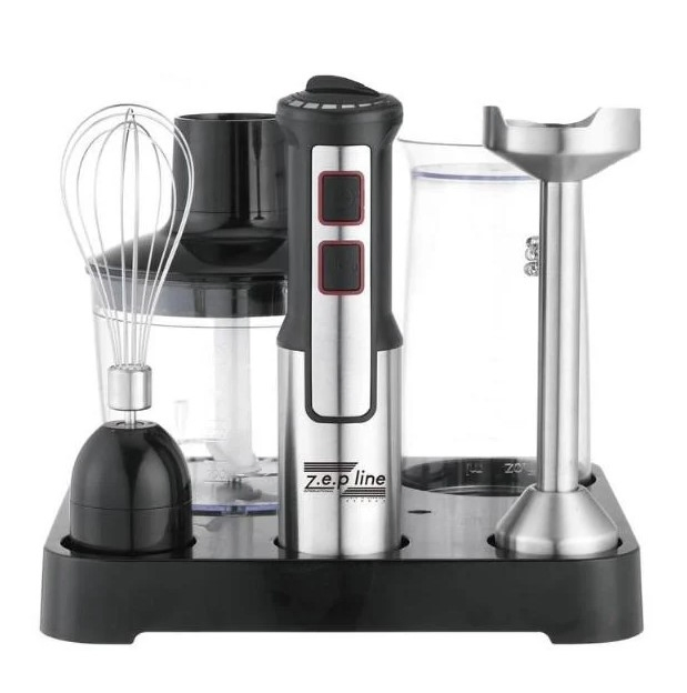 Блендер погружной Zepline ZP117 6в1 с подставкой 1500 Вт Черный Блендер погружной Zepline ZP117 6в1 с подставкой 1500 Вт Черный