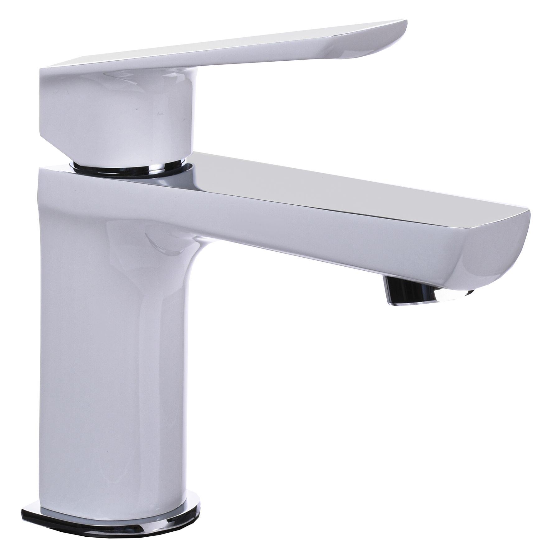 Cмеситель для умывальника TOPAZ LEXI TL- 21201-H57 000019546 однорычажный Белый (108668)