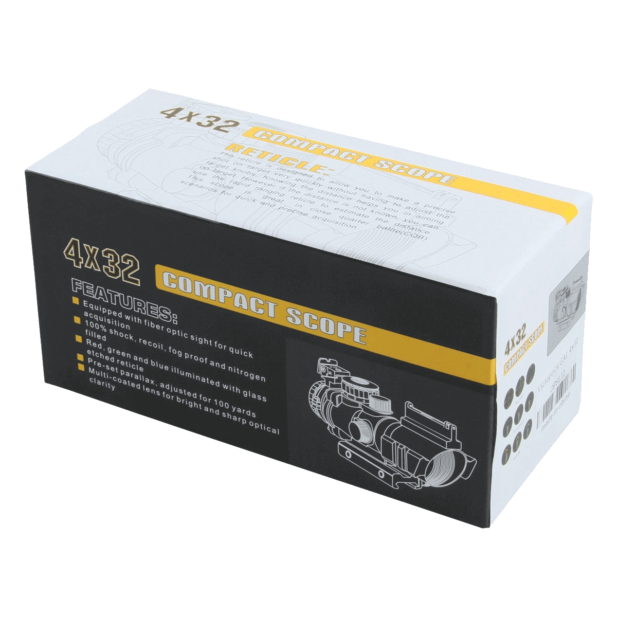 Прицел оптический Vector Optics C1 4x32 Red/Green/Blue Chevron (5003792) - фото 5 Прицел оптический Vector Optics C1 4x32 Red/Green/Blue Chevron (5003792) - фото 5