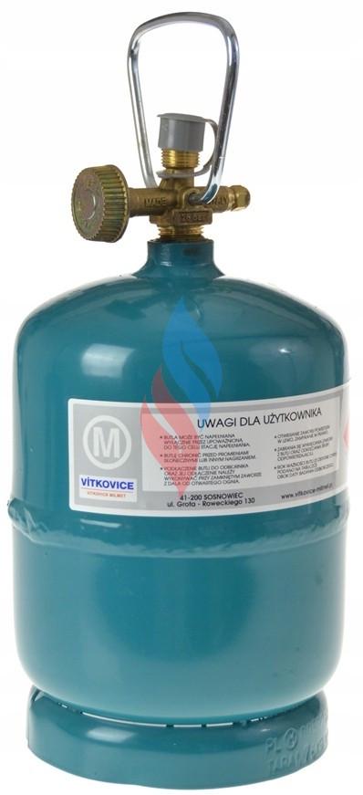 Балон газовий туристичний VitkoviceMilMet на 1 кг різьба 3/8" газу 2,4 л Балон газовий туристичний VitkoviceMilMet на 1 кг різьба 3/8" газу 2,4 л