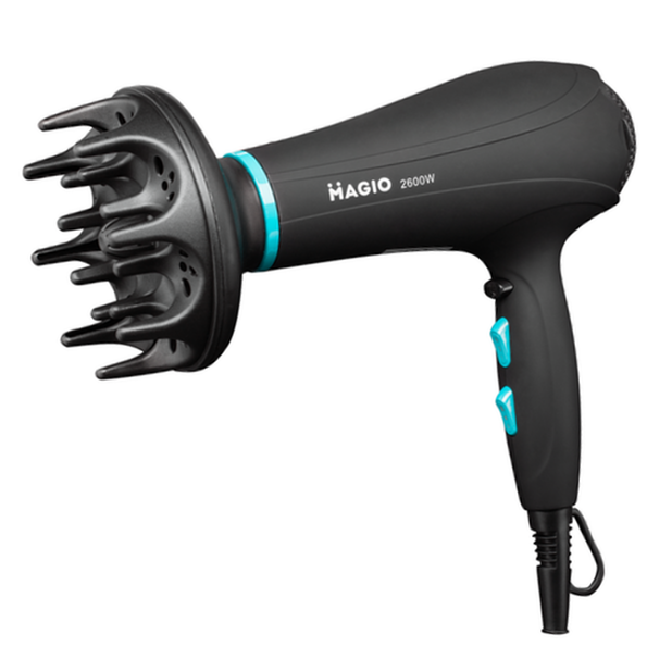 Фен с диффузором MAGIO MG-169 2600 Вт Черный (GR-05616)